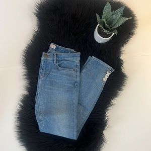 LOFT MODERN Skinny Light Wash Denim Cropped Jeans Size 0